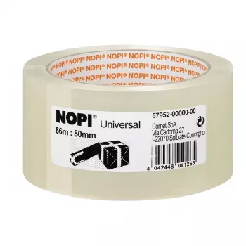 Tesa Nopi Universal Verpackungsklebeband 50 mm x 66 m Transparent