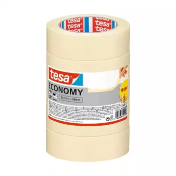 TESA Economy Malerabdeckband Weiß 50 m x 30 mm 5 Rollen (55349-00000-00)