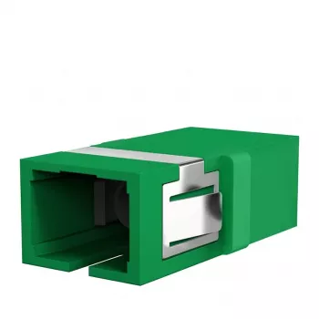 EFB Elektronik SC/APC Singlemode Simplex Fiber Optic Coupler, Grün, Flanschmontage