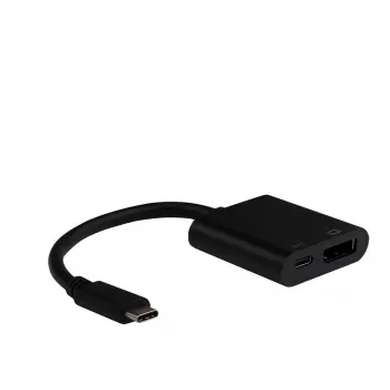 EFB USB-C auf DisplayPort Adapter mit USB-C PD Anschluss 4K60Hz Schwarz