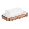 4smarts Team 100W 5-Port USB Charging Station mit 6 Kabeln, Schwarz