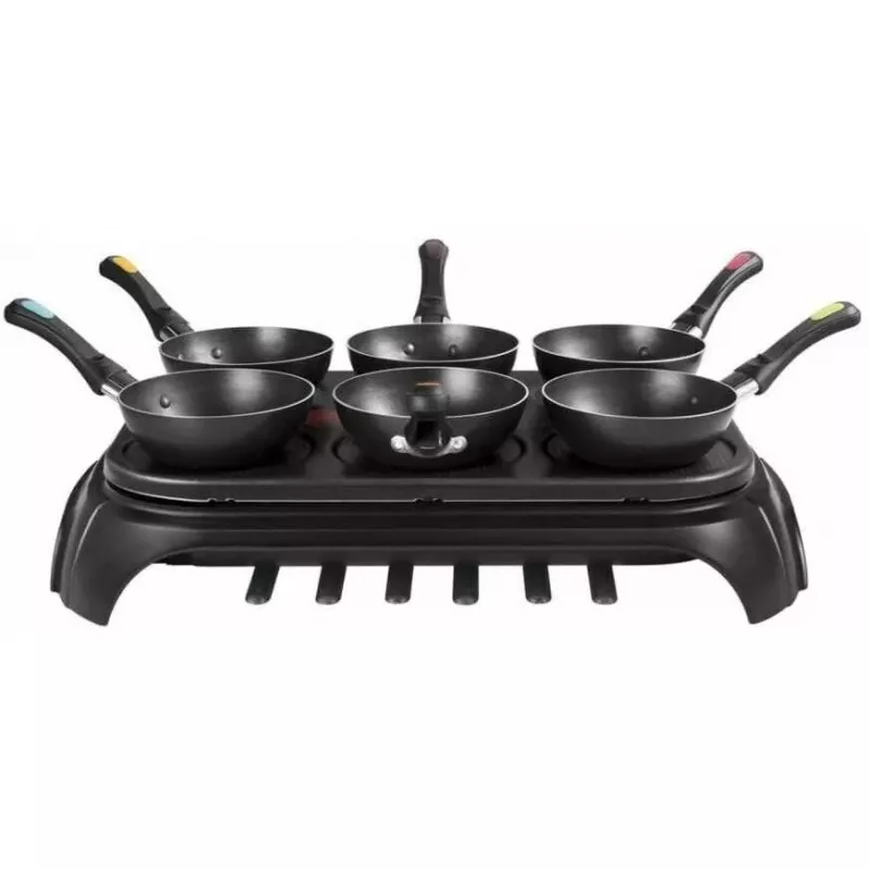 GUSSKÖNIG Pre-Seasoned Mini Cast Iron Frying Pan Set 6x 13.7 cm