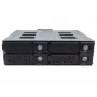 Jou Jye JJ-N-49SS-T 12G 4-Bay 2.5 inch SATA/SAS Hot-Swap Mobile Rack für 5.25 inch-Einschub - Schwarz