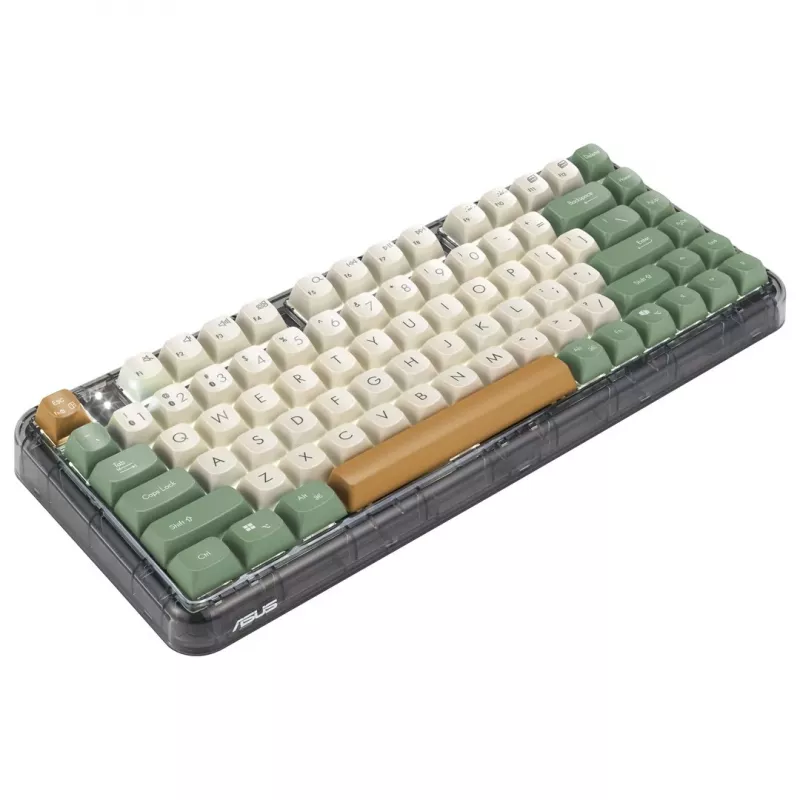 ASUS KD201 Jelly75 Wireless/Bluetooth Tastatur Milchweiß