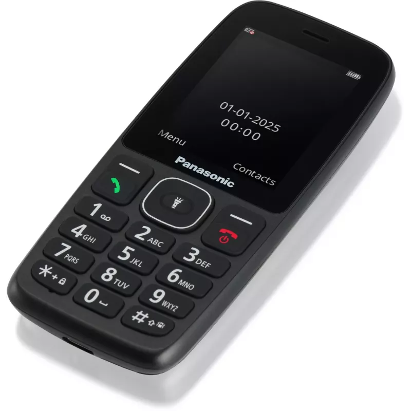Panasonic KX-TF400EXB 4G Clamshell Mobiltelefon Schwarz