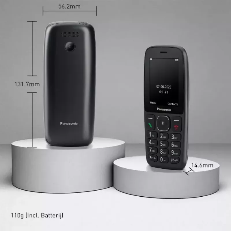 Panasonic KX-TF400EXB 4G Clamshell Mobiltelefon Schwarz