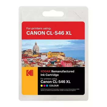KODAK Canon CL-546XL Tri-Colour Ink Cartridge – High Yield 16,5 ml, 300 Seiten – Kompatibel mit Canon PIXMA MG2450, MG2550, MG2950, MG3050, MX495, iP2850, TS3150, TS3151, TR4550