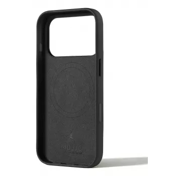 Mujjo Leather Case for iPhone 17 Pro mit MagSafe (Schwarz)