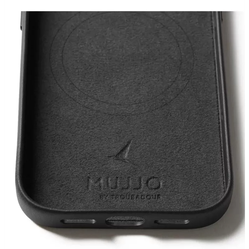 Mujjo Leather Case for iPhone 17 Pro mit MagSafe (Schwarz)