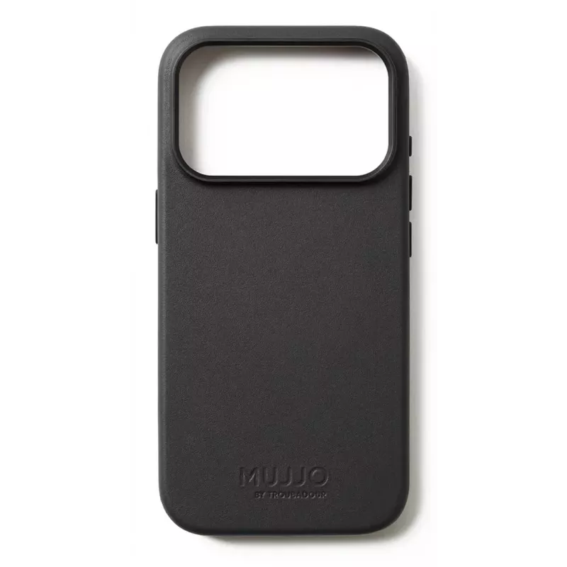 Mujjo Leather Case for iPhone 17 Pro mit MagSafe (Schwarz)