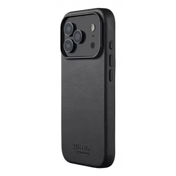 Mujjo Leather Case for iPhone 17 Pro mit MagSafe (Schwarz)