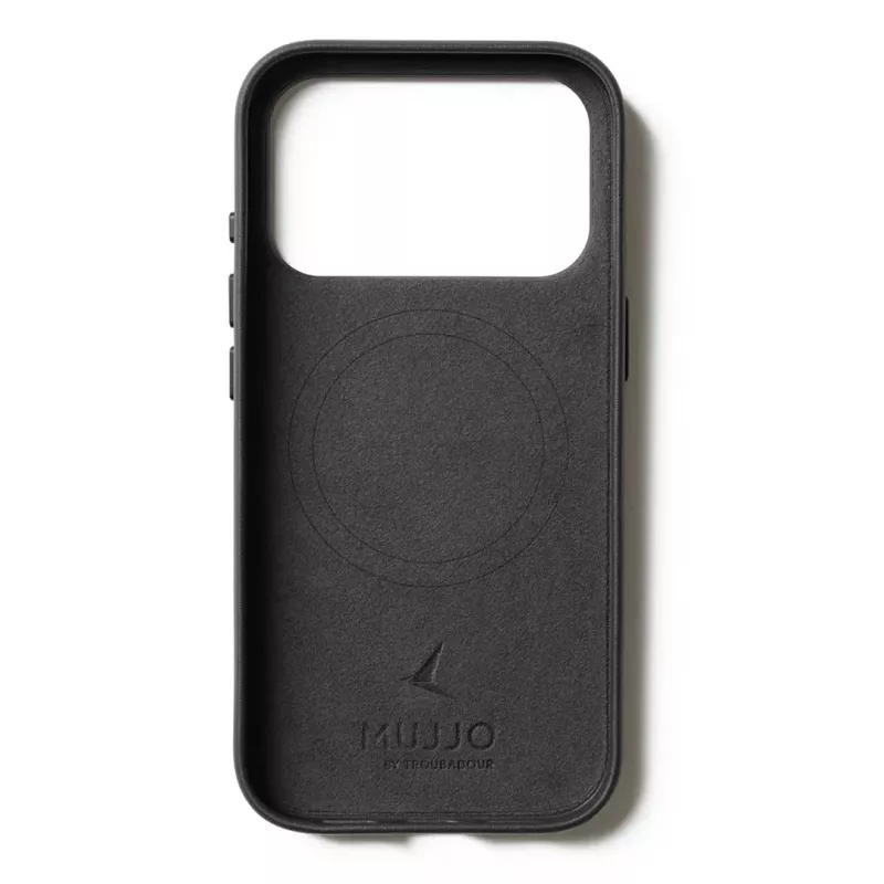 Mujjo Wallet Leather Case für iPhone 17 Pro mit MagSafe (Schwarz)