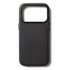 Mujjo Wallet Leather Case für iPhone 17 Pro mit MagSafe (Schwarz)