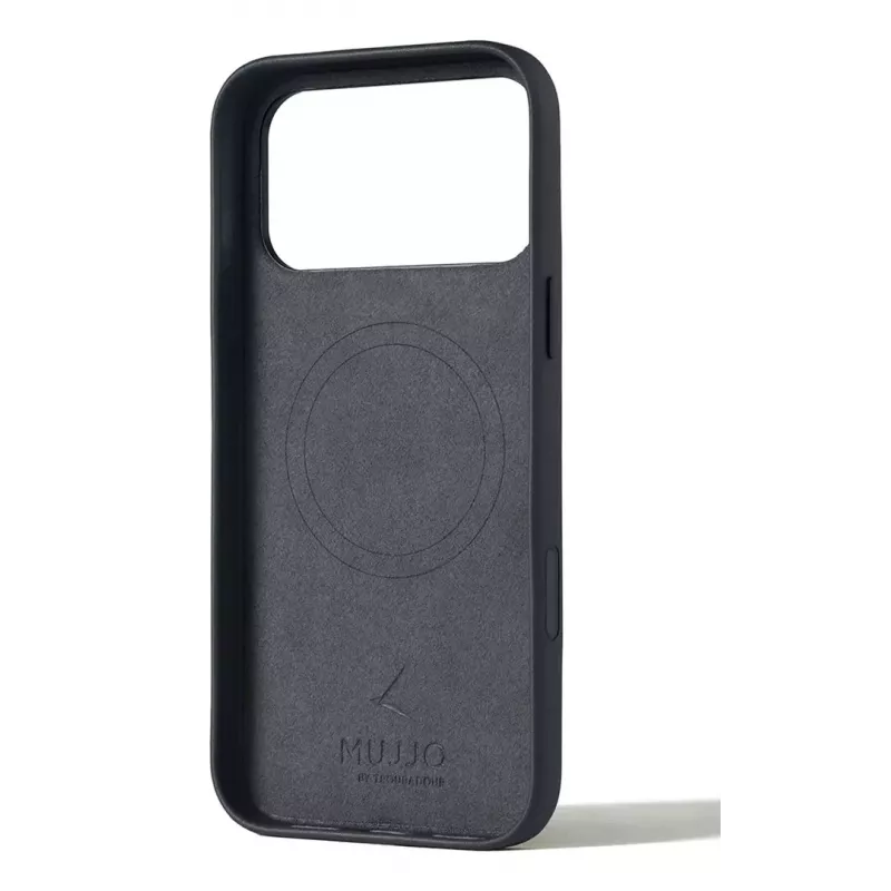 Mujjo Leder Case für iPhone 17 Pro Max mit MagSafe (Basalt)