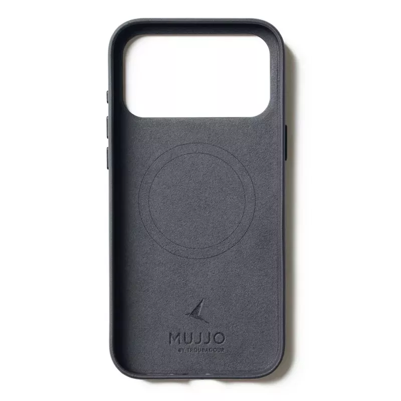 Mujjo Leder Case für iPhone 17 Pro Max mit MagSafe (Basalt)