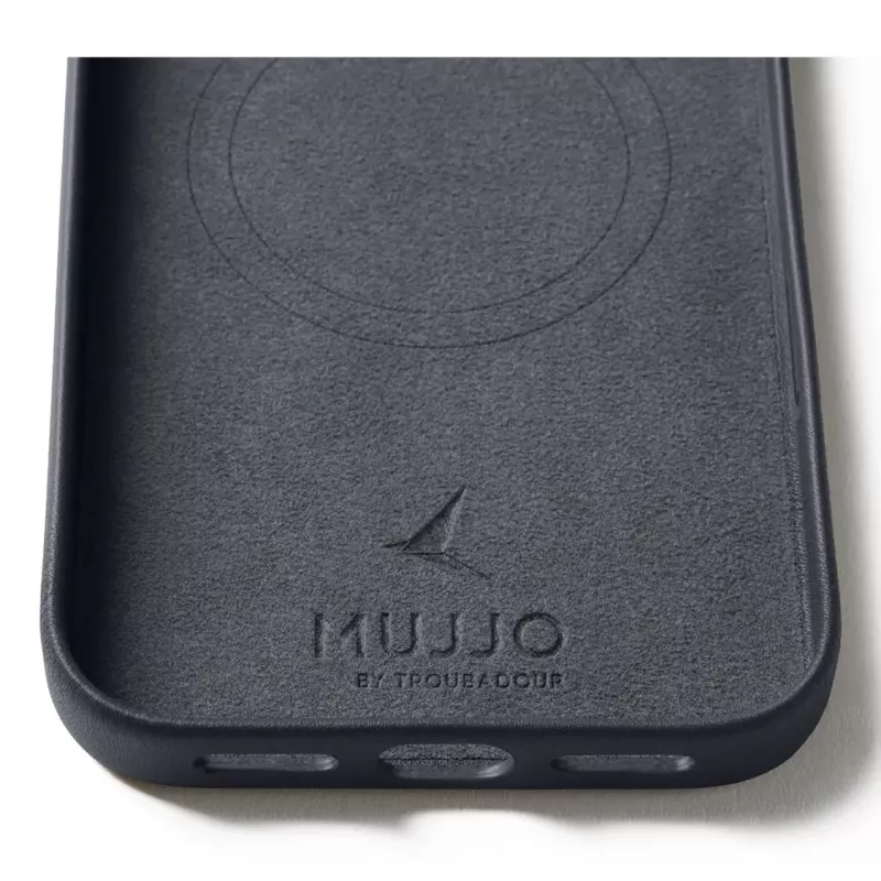 Mujjo Leder Case für iPhone 17 Pro Max mit MagSafe (Basalt)