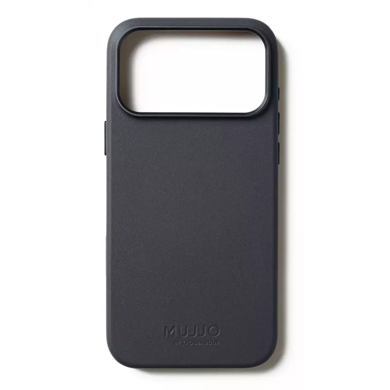 Mujjo Leder Case für iPhone 17 Pro Max mit MagSafe (Basalt)
