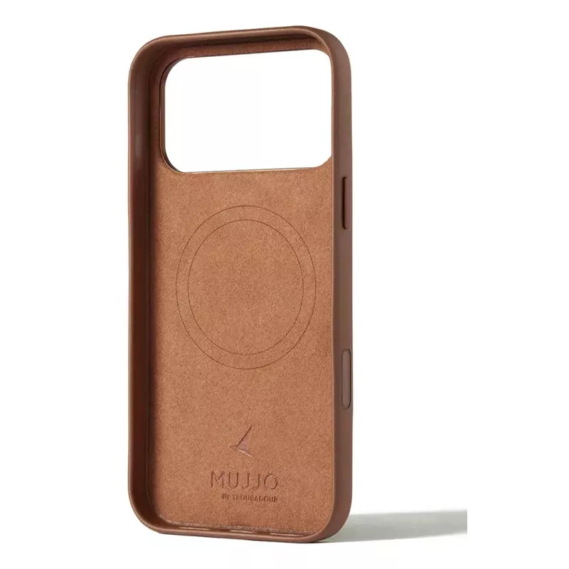 Mujjo Lederhülle für iPhone 17 Pro Max mit MagSafe (Tan)