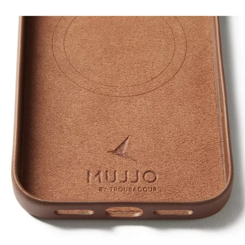 Mujjo Wallet Leather Case für iPhone 17 Pro Max, MagSafe-kompatibel, Tan