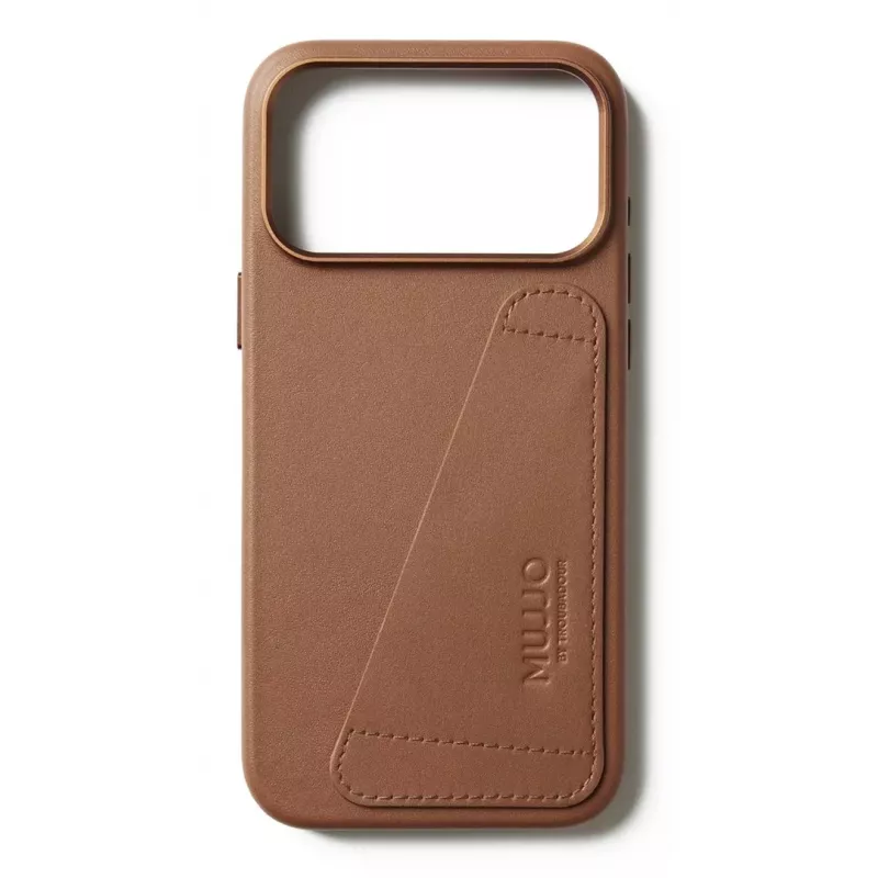 Mujjo Wallet Leather Case für iPhone 17 Pro Max, MagSafe-kompatibel, Tan