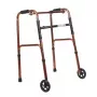 REHA FUND Balkonik RF-131 Reciprocal Walking Frame - Leichtes Aluminium, klappbar, höhenverstellbar 78-96 cm, max. Benutzergewicht 100 kg, Silber/Grau