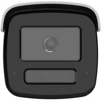 Hikvision DS-2CD2T67G3-LIS2UY/SL(2.8mm)/BLACK 6MP AcuSense Bullet IP Kamera mit Blitzlicht und Audioalarm, 2.8mm, Schwarz