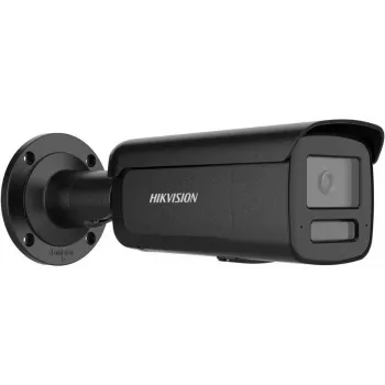 Hikvision DS-2CD2T67G3-LIS2UY/SL(2.8mm)/BLACK 6MP AcuSense Bullet IP Kamera mit Blitzlicht und Audioalarm, 2.8mm, Schwarz