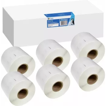 G&G Kompatible Adressetiketten für DYMO 99014, S0722430 - 54 x 101 mm, Direktthermo, Weiß, Permanentkleber, 1320 Etiketten (1 Rolle)