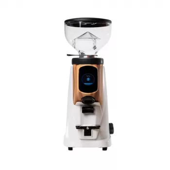 Fiorenzato AllGround Sense Arctic White Matt & Walnut, DARK-T Titanium Grinder