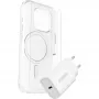 OtterBox Symmetry Series Clear MagSafe Case + Premium Glass Screen Protector + 30W USB-C Fast Charger für Apple iPhone 16 Pro