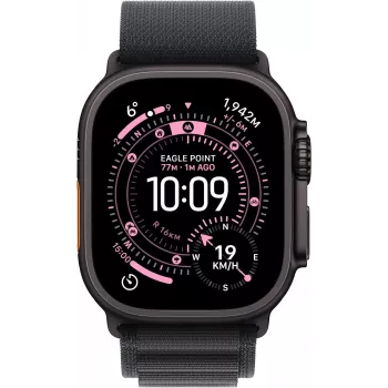 Apple Watch Ultra 3 GPS + Cellular 49mm Black Titanium Case mit Black Alpine Loop - Medium MF0V4QR/A