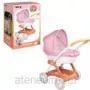 SMOBY Baby Nurse Kinderwagen - Rosa und Grau Puppenwagen für Kinder ab 18 Monaten