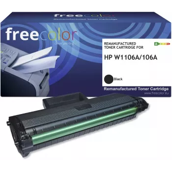freecolor Toner HP 106A W1106A Schwarz Remanufactured Kompatibel (K18882F7)