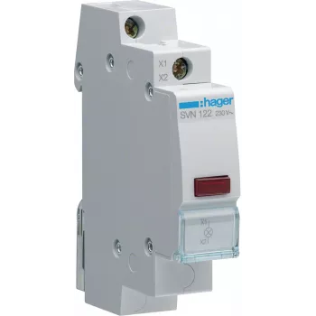 Hager SVN122 Neutralleiter-Klemmenblock, 11 Anschlüsse, 100A, 400V, IP20, Blau