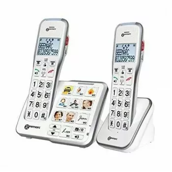 Geemarc AmpliDECT 595-2 Photo Schnurloses Seniorentelefon mit Anrufbeantworter - Duo-Pack