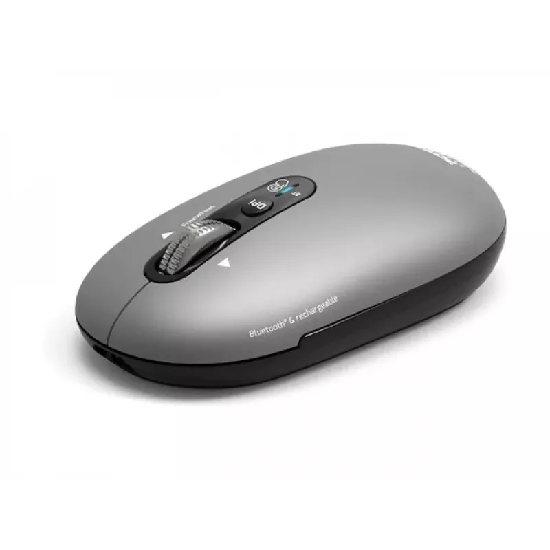 PORT Designs PORT Connect Professional PURE Kabellose wiederaufladbare Maus - Optisch - 4 Tasten - 2,4 GHz, Bluetooth - USB-Empfänger - Schwarz
