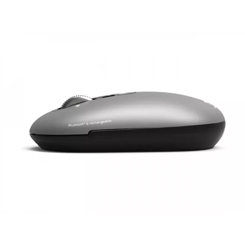 PORT Designs PORT Connect Professional PURE Kabellose wiederaufladbare Maus - Optisch - 4 Tasten - 2,4 GHz, Bluetooth - USB-Empfänger - Schwarz