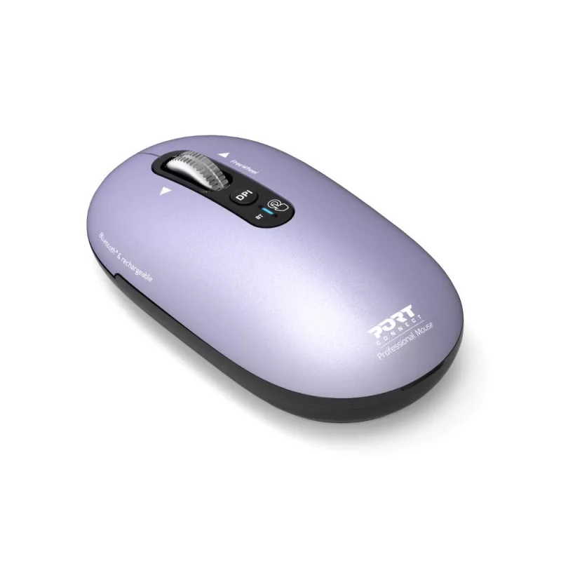 PORT Designs Pure MAC Iris Wiederaufladbare Bluetooth Optische Maus - Schwarz/Grau