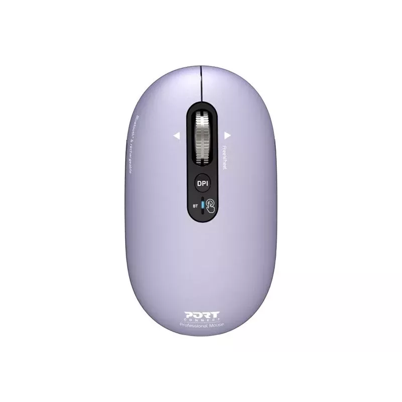 PORT Designs Pure MAC Iris Wiederaufladbare Bluetooth Optische Maus - Schwarz/Grau