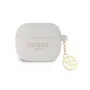 Guess GUA3LSC4EG Silikon-Charm-Hülle für AirPods 3 (Grau) - 4G Kollektion