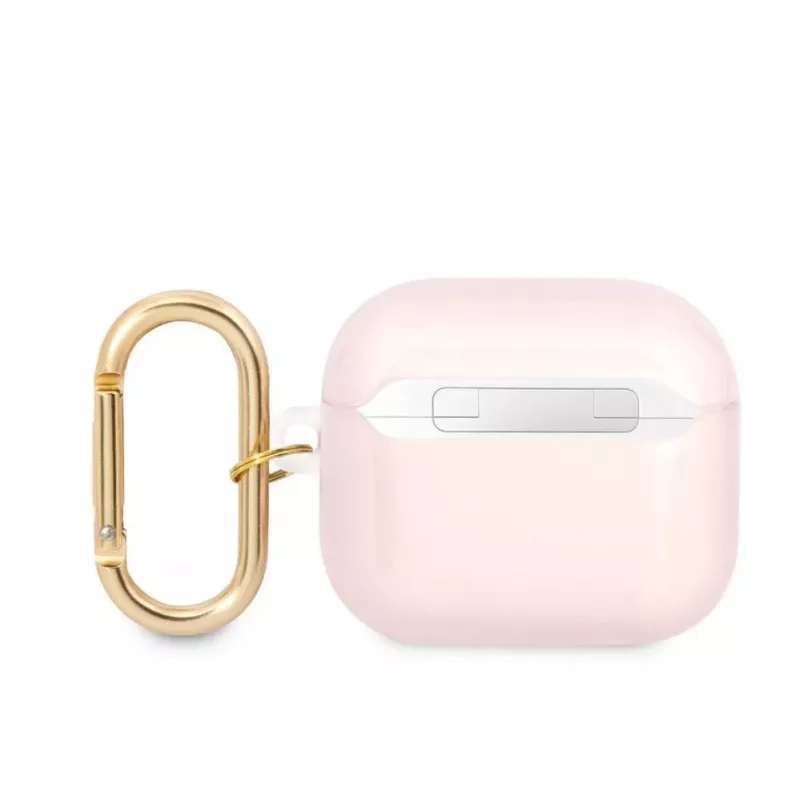 Guess GUA3HHTSP Strap Collection Silikonhülle für AirPods 3 - Pink