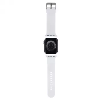 Karl Lagerfeld 3D Rubber Karl Head Apple Watch Armband 38/40/41mm Weiß