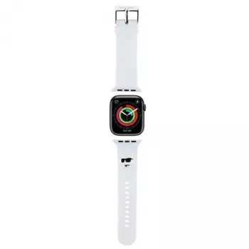 Karl Lagerfeld 3D Rubber Choupette Head Strap für Apple Watch 38/40/41mm - Weiß
