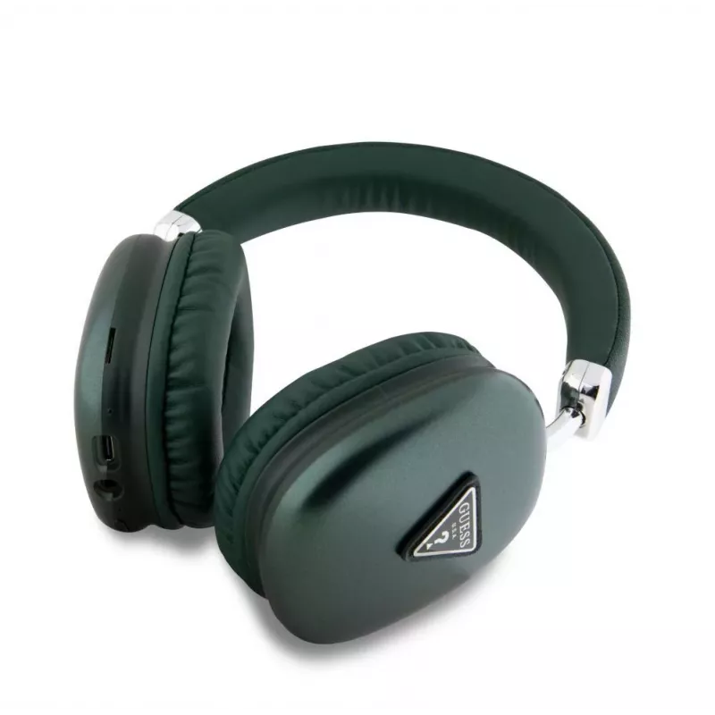 Guess Over-Ear Bluetooth 5.3 Kopfhörer 4G Triangle Logo Khaki