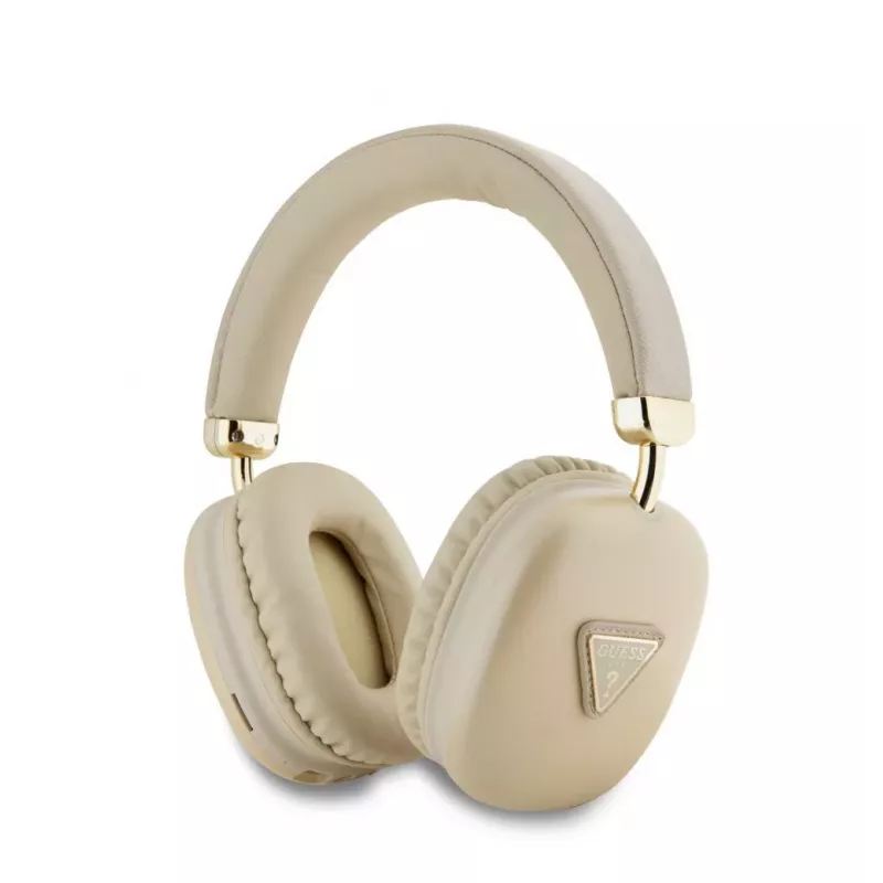 Guess Metallic Triangle Logo Wireless Bluetooth 5.3 On-Ear Kopfhörer (Gold)