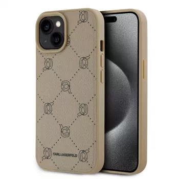 Karl Lagerfeld Karl Heads MagSafe Case für iPhone 15 6,1 inch - Beige