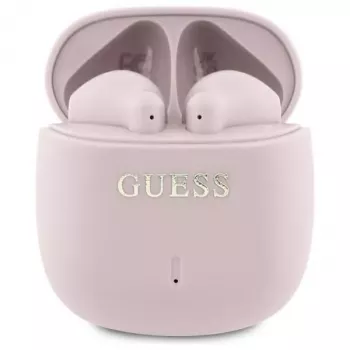 Guess Printed Classic Logo - Bluetooth TWS Kopfhörer + Ladecase (Pink)