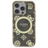 Guess GUHMP16LH4PYEEW Hardcase für Apple iPhone 16 Pro 6,3 inch Braun Peony On 4G Background MagSafe