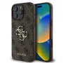 Guess GUHCP16L4GMGBR iPhone 16 Pro 6.3 Zoll Braun Hardcase 4G Big Logo