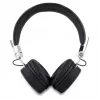 Guess Grained Classic Round Shape Wireless Bluetooth Over-Ear Headphones mit ENC (Schwarz)